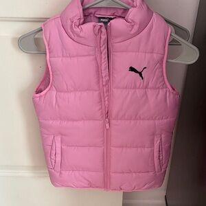 Puma Kids Light Pink Puffer Vest